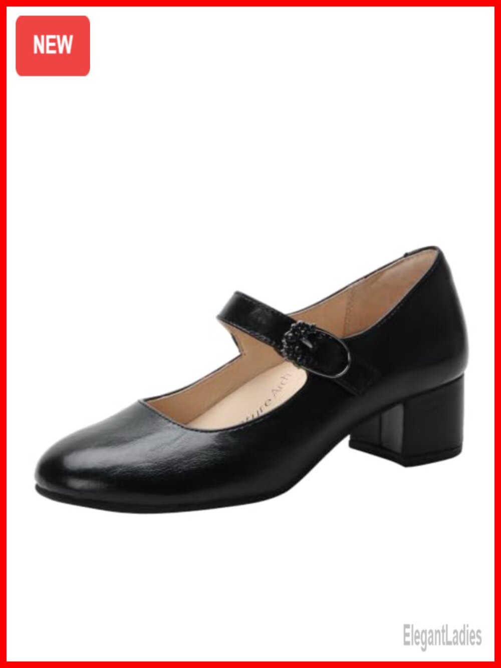 Alegria Ameliah Leather Mary Jane Heels Arch Support Kitten Heel Dress Pumps